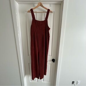 Rust Red Corduroy Overalls